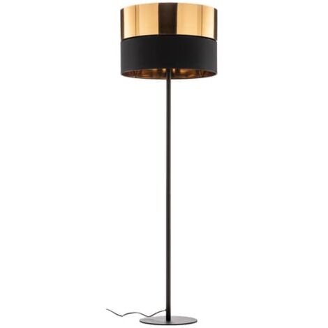 [GEBRAUCHT] Euluna Stehleuchte Hilton, Schwarz/Gold Stehlampe Lampe Leuchte E27 60 W Ip20 B-Ware