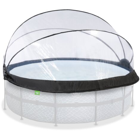 GEBRAUCHT] Exit Toys Pool Abdeckung Plane Poolabdeckung Rund Poolzubehr  427 Cm Transparent B-Ware