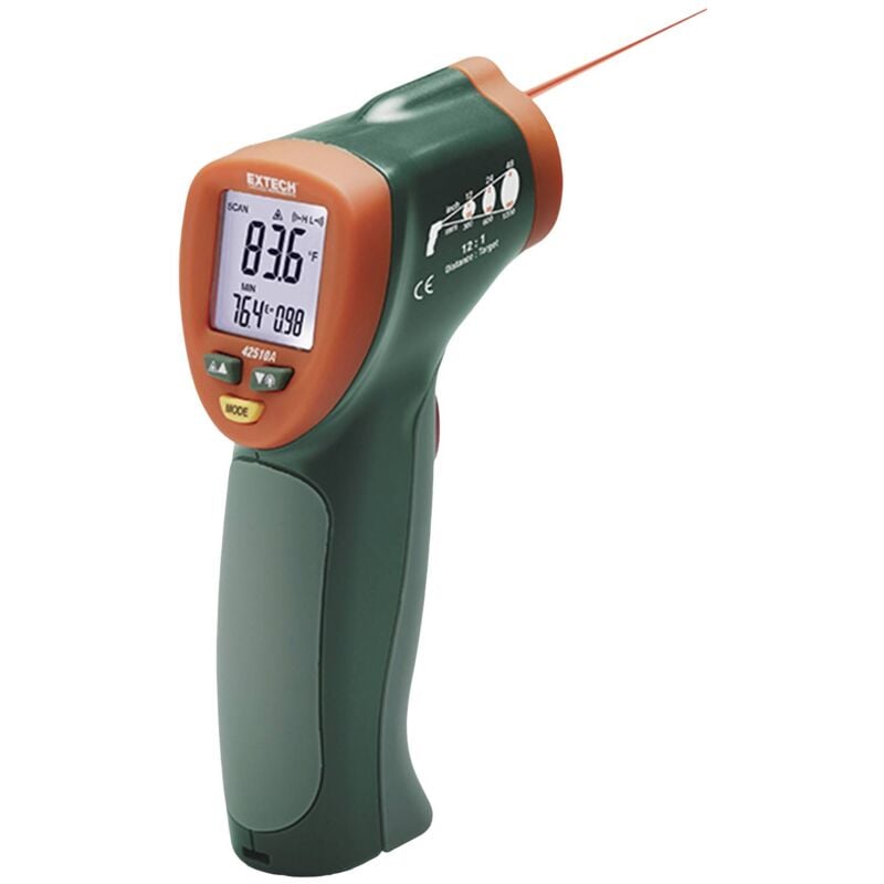 Image of Extech - neuwertig] 42510 a Mini Ir Thermometer Thermometer Batterie Siehe Text/Foto B-Ware