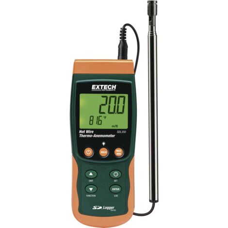 [GEBRAUCHT] Extech Anemometer SDL350 0.4 bis 25 m/s Messgerät Umwelt-Messgerät Windmesser