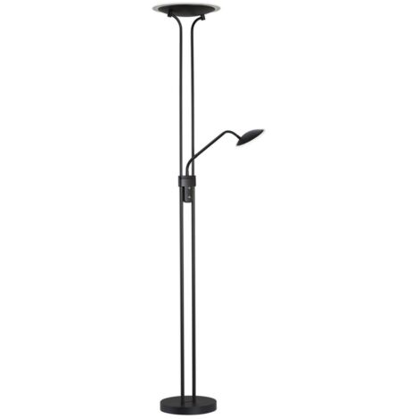 [GEBRAUCHT] Fischer & Honsel Led Stehleuchte Tallri Chwarz 180 Cm 2 Flg Metall Cct Stehlampe B-Ware