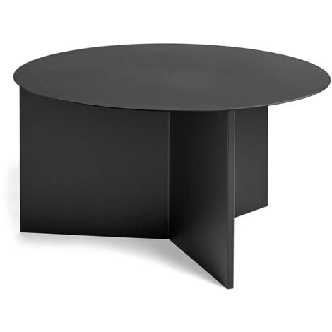 [GEBRAUCHT] Hay Slit Table Xl Tisch Couchtisch Beistelltisch Sofatisch Stahl ø 65cm Schwarz  B-Ware