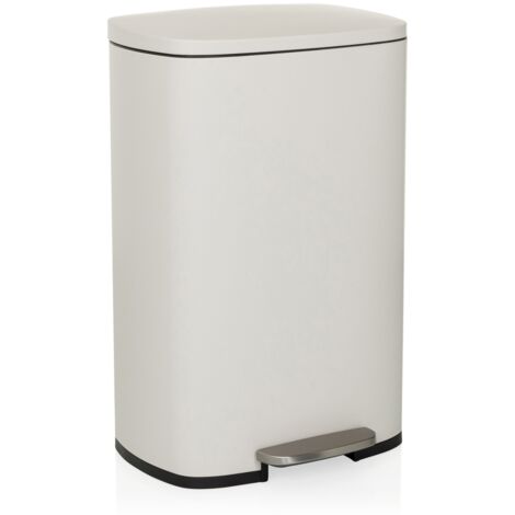[GEBRAUCHT] hjh OFFICE Abfallsammler Mülleimer CLEAN XV Treteimer Abfalleimer 50 Stahl beige