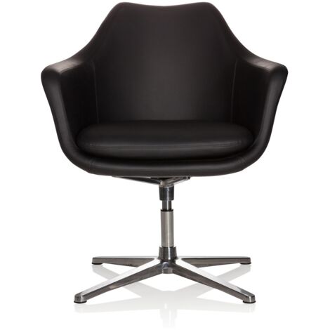 [GEBRAUCHT] Hjh Office Bürostuhl Loungesessel Kunstleder Schwarz Position Return System B-Ware