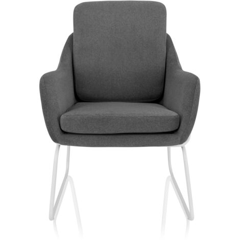 [GEBRAUCHT] Hjh Office Loungesessel Relaxsessel Sessel Laguno W Stoff Dunkelgrau 1 Sitzer B-Ware
