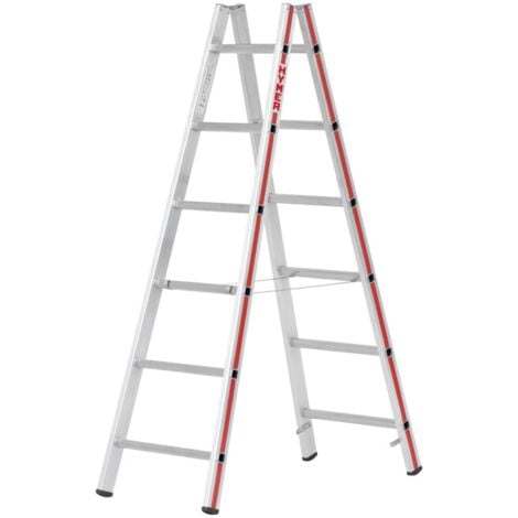 [GEBRAUCHT] Hymer Sprossenstehleiter Aluleiter Leiter Beidseitig Siehe Text/Foto B-Ware