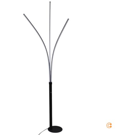 [GEBRAUCHT] Just Light Led Stehleuchte Maja Dreiflammig Leuchte Stehlampe Leselampe Schwarz B-Ware