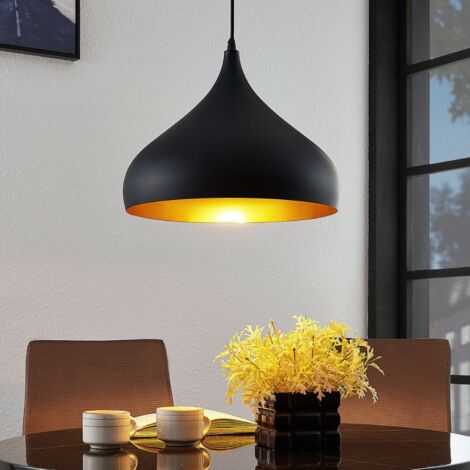 [GEBRAUCHT] Lindby Aluminium Pendelleuchte Ritana Hängeleuchte Deckenlampe E27 Schwarz G80 B-Ware