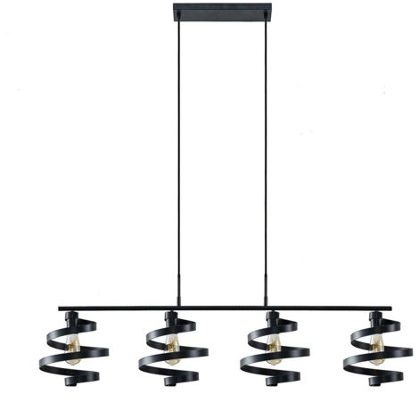 [GEBRAUCHT] Lindby Colten Hängeleuchte Pendelleuchte Deckenlampe Lampe 4 Flammig Schwarz B-Ware