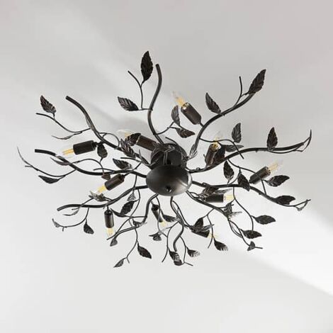 [GEBRAUCHT] Lindby Deckenlampe Yos Wohnzimmerleuchte Deckenlampe Deckenlicht E14 Schwarz B-Ware