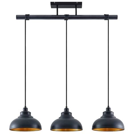 [GEBRAUCHT] Lindby Emna Pendelleuchte Deckenlampe Hängeleuchte E27 Dreiflammig Schwarz G511 B-Ware