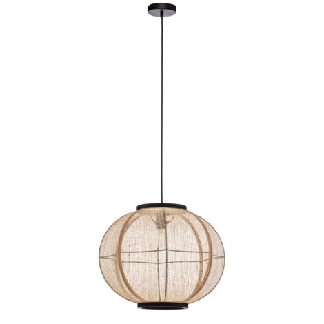 [GEBRAUCHT] Lindby Hängeleuchte Lampe Deckenleuchte Aurinil Holzfarben Leinen ø 48cm E27 B-Ware