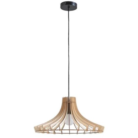 [GEBRAUCHT] Lindby Holz Pendelleuchte Pendellampe Lampe Leuchte Deckenlampe Bela ø 47cm E27 B-Ware