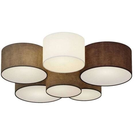 Deckenlampe "Laurenz" aus Textil für Wohnzimmer & Esszimmer von Lindby