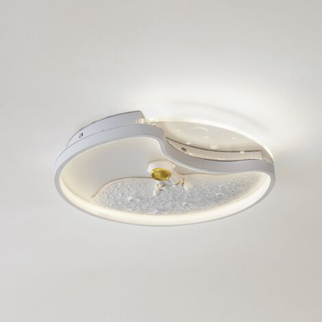 [GEBRAUCHT] Lindby Led Deckenleuchte Lampe Leuchte Deckenlampe Weiß Kosmo 40 Cm Metall Mond B-Ware