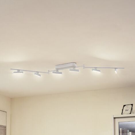 [GEBRAUCHT] Lindby Led Strahler Eldrin Deckenlampe Deckenlicht Lampe Weiß 6 Flg Lichtlei696 B-Ware
