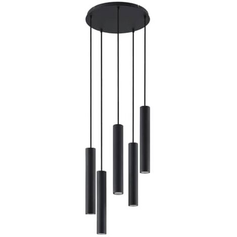 [GEBRAUCHT] Lindby Sanad Hängeleuchte Rund Schwarz Deckenlampe Deko Pendelleuchte Gu10 B-Ware