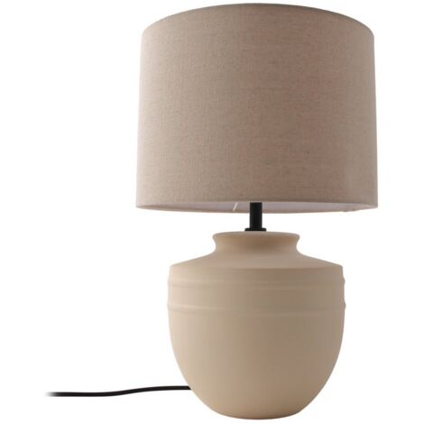 [GEBRAUCHT] Lindby Thalassia Tischleuchte Keramik/Stoff ø 30cm Tischlampe Lampe Leselampe B-Ware