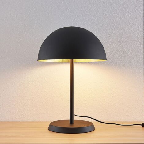 [GEBRAUCHT] Lindby Tischleuchte Idalene Schreibtischlampe Bürolampe E27 Metall Schwarz Gold B-Ware