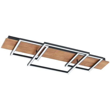 [GEBRAUCHT] Lucande Chariska Led Deckenlampe Deckenleuchte Lampe Leuchte Holz Schwarz 9417 B-Ware