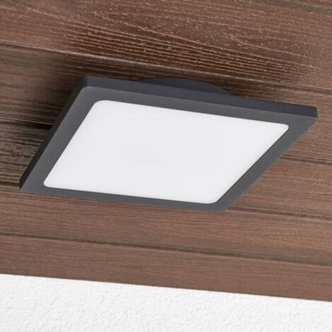 [GEBRAUCHT] Lucande Led Außendeckenlampe Mabella Balkonleuchte Terrassenlampe In Dunkelgrau B-Ware
