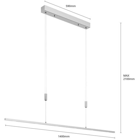 [GEBRAUCHT] Lucande Led Pendellampe Arnik Hängeleuchte Deckenlampe 140 Cm Siehe Text/Foto B-Ware