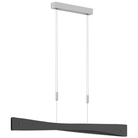 [GEBRAUCHT] Lucande Lian Led Hängeleuchte Deckenlampe Pendelleuchte Deckenlampe Alu Schwarz B-Ware