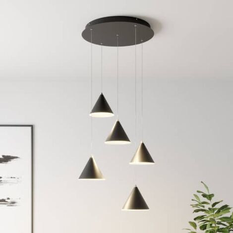 [GEBRAUCHT] Lucande Livan Led Hängeleuchte Hängeleuchte Deckenlampe Lampe Leuchte Schwarz 5  B-Ware
