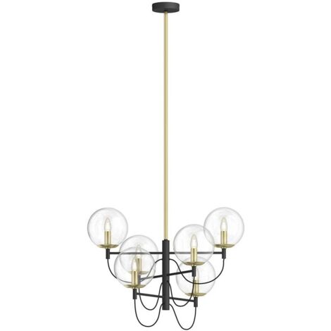 [GEBRAUCHT] Lucande Sotiana Hängeleuchte Hängeleuchte Leuchte Lampe E14 6 Glaskugeln Mess599 B-Ware