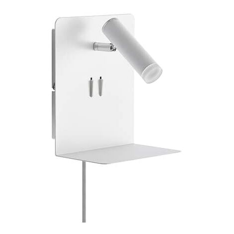 [GEBRAUCHT] Lucande Zavi Led Wandspot Mit Ablage Usb Weiß Wandleuchte Wandleuchte Lesela288 B-Ware