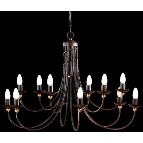 [GEBRAUCHT] Orion Kronleuchter Garda Deckenlampe Hängeleuchte Lampe Led Leuchte 12 Flammig B-Ware