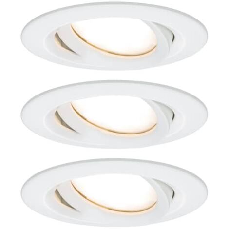 [GEBRAUCHT] Paulmann Nova Plus 3er Led Spot Einbauleuchte Lampe Leuchte Einbau Rund Weiß 6 W B-Ware