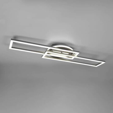 [GEBRAUCHT] Reality Leuchten Led Deckenlampe Twister Deckenlampe Drehbar Remote Led Nickel B-Ware