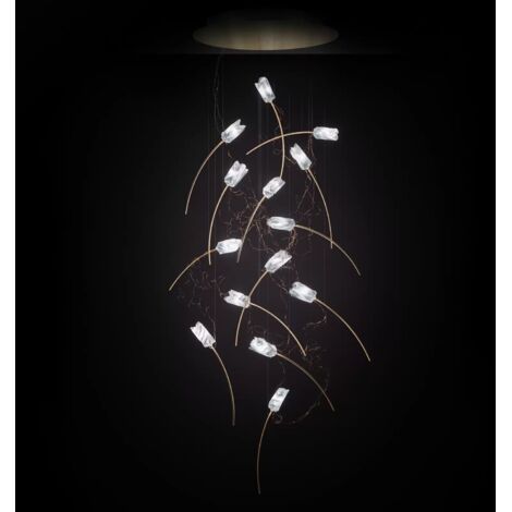 [GEBRAUCHT] Slamp Tulip 14 Led Hängelampe Prisma/Messing Rund Hängeleuchte Lampe Leuchte G4 B-Ware