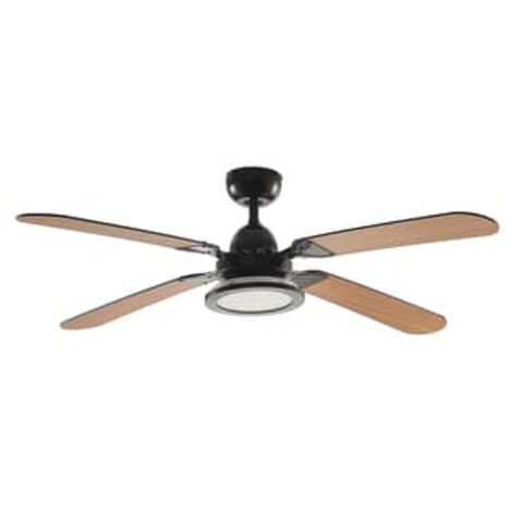 [GEBRAUCHT] Starluna Tedric Led Deckenventilator Deckenventilator Ventilator Schwarz Eiche B-Ware
