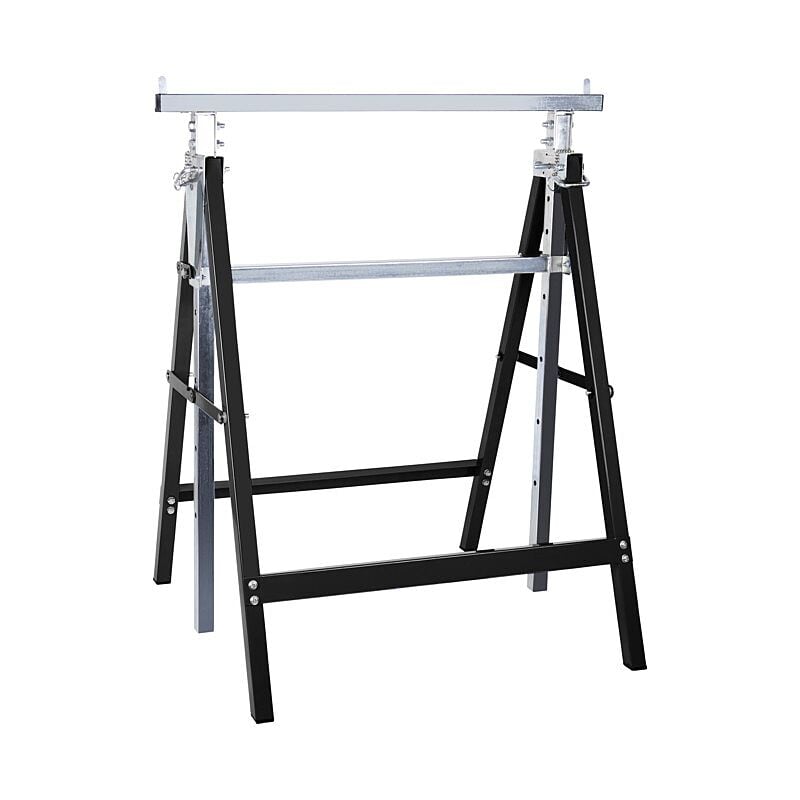 Image of Stier - gebraucht] Teleskop Arbeitsbock 200 Kg Stahl Vierkantrohr Höhenverstellbar 82 130cm B-Ware