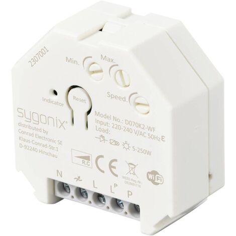 [GEBRAUCHT] Sygonix SY-5775566 Unterputz Dimmer Geeignet für Leuchtmittel: LED-Lampe Lampe