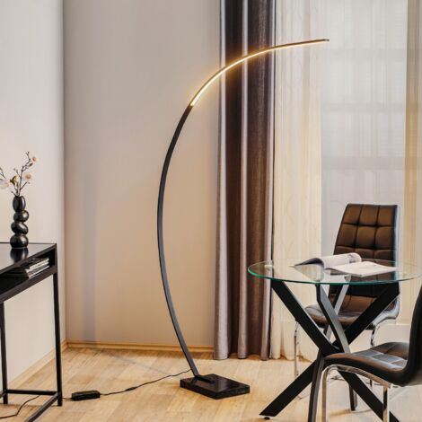 [GEBRAUCHT] Trio Lighting Led Bogen Stehleuchte Stehlampe Lampe Leuchte Bangkok Schwarz M97 B-Ware