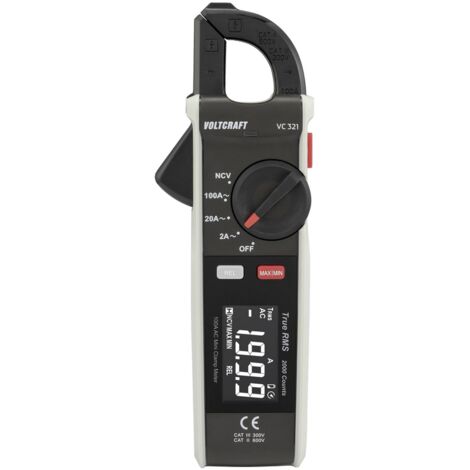 [GEBRAUCHT] Voltcraft Vc 321 Cat Ii 600 V, Cat Iii 300 V Stromzange Spannungsprüfung438 B-Ware
