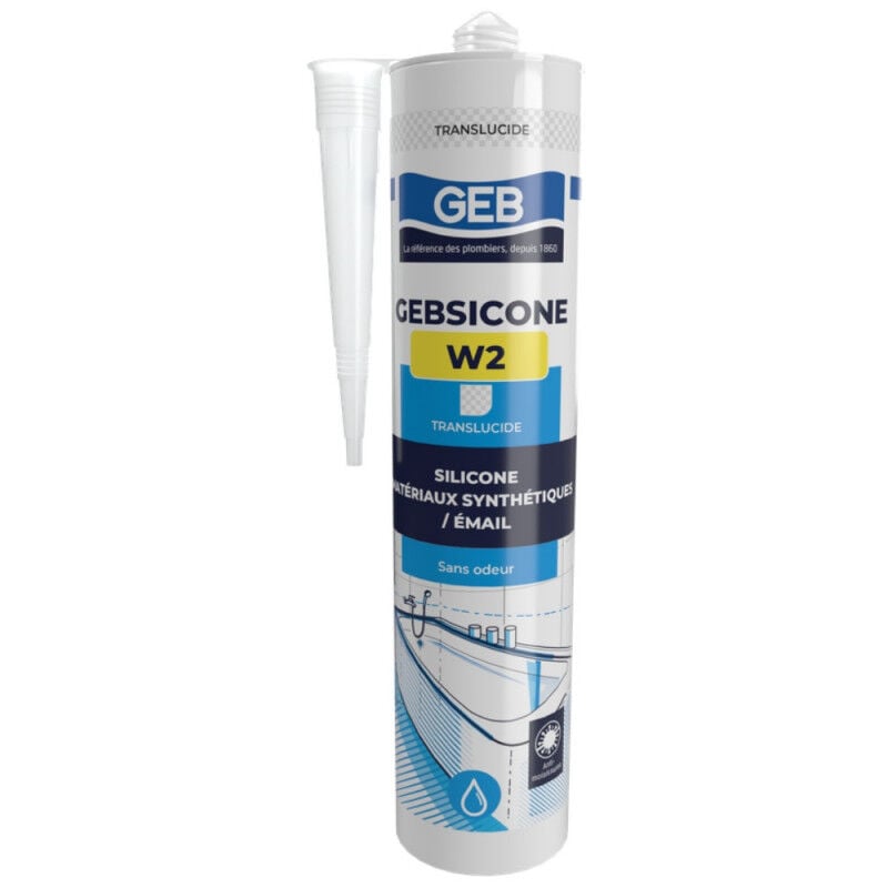 

Gebsicone W2: cartucho de 310 ml, translúcido