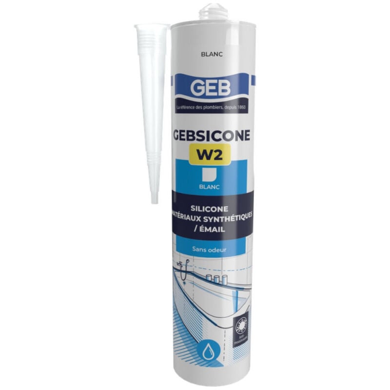 

Gebsicone W2: cartucho de 310 ml, blanco