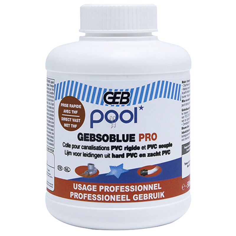 GEB - soblue Pro colle spéciale piscine Collage instantané 500 ml