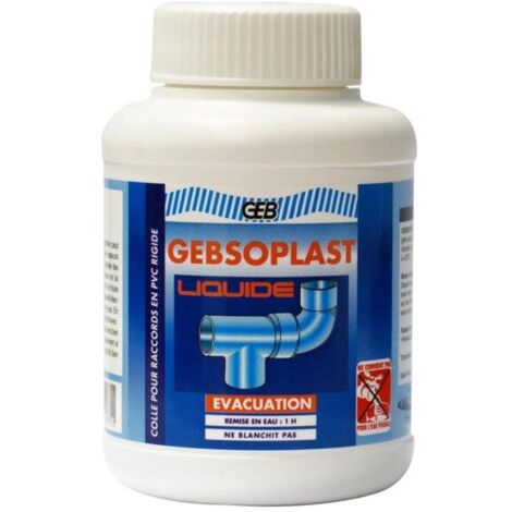 Gebsoplast Liquide Colle pour PVC Boite 250 ml