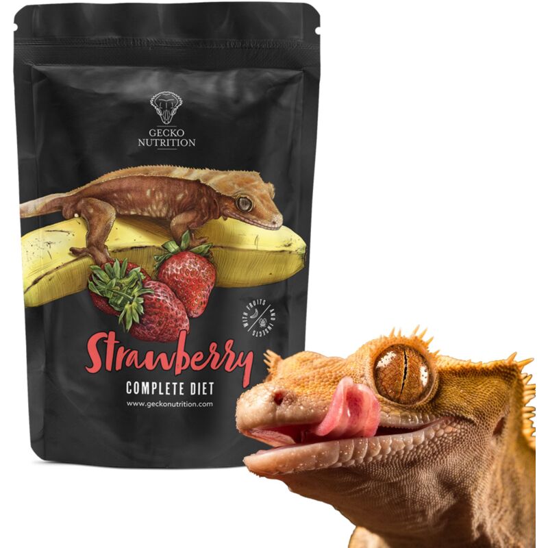 Gecko Nutrition Banane Fraise - nourriture pour geckos : Gecko à crête, Felsuma 50g