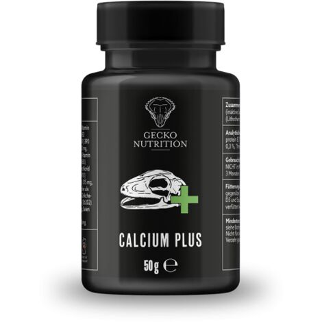 Gecko Nutrition Calcium Plus - Kalzium plus, Vitamine und Mineralien 50g