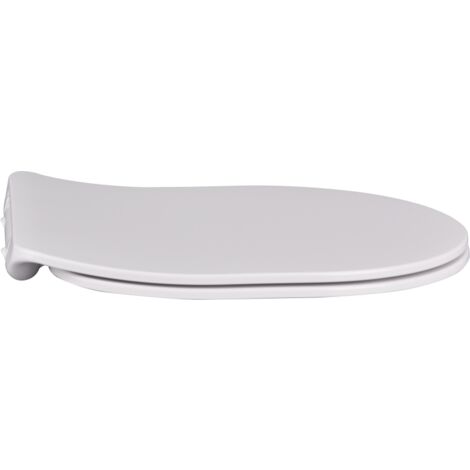 Gedämpfter WC-Sitz in glänzendem Weiß