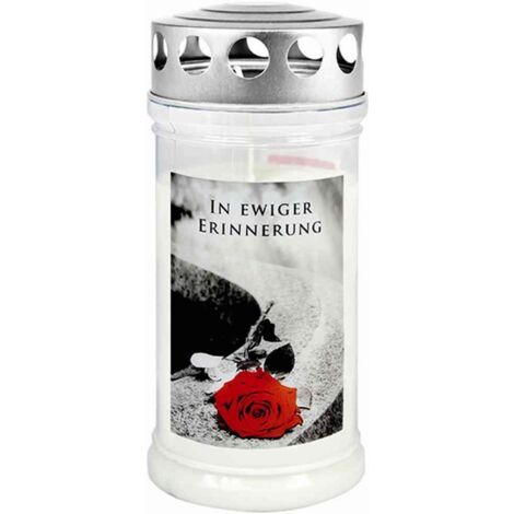 Gedenkkerze "In ewiger Erinnerung" 170 x 75 mm 4 Tage