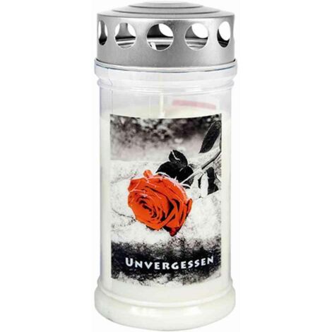 Gedenkkerze "Unvergessen" 170 x 75 mm 4 Tage