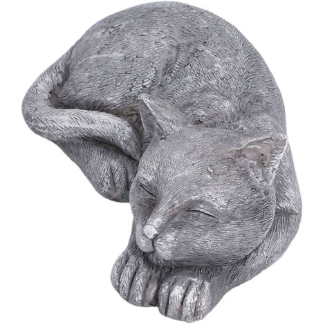 Gedenkstein aus Kunstharz in Steinoptik für Katzen und Hunde – Garten- und Rasendekoration, Typ B, Steinfarbe