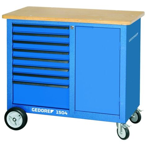 GEDORE 1814931 - Etabli mobile avec 8 tiroirs , 1504 0701